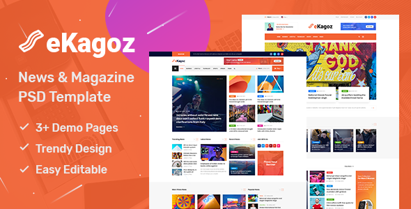 Best Blog, News & Magazine PSD Template