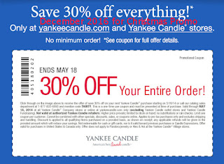 Yankee Candle coupons december 2016