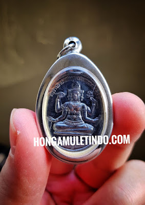 Jual Thailand Amulet Luang Pu Hong Locket, Brahma dan Phra Phrom Rian. Hongamuletindo. Jual THai Amulet Dewa Brahma / Si Mian Fo