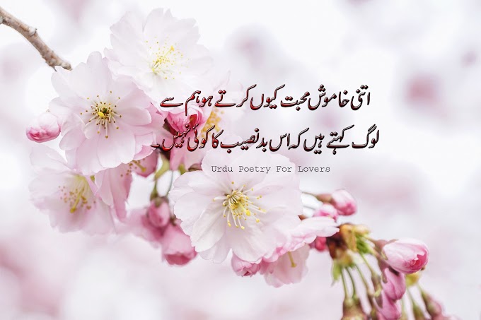 ETNI HAMUSH MUHABAT KEON/Urdu poetry for lovers