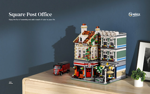 Nifeliz Square Post Office Compatible With Lego