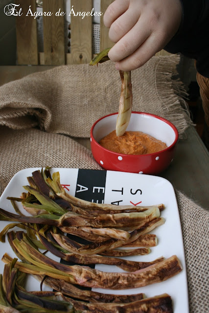 Salsa romesco , calçots  