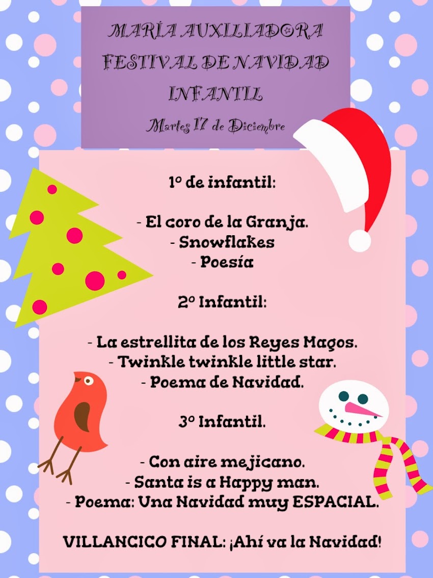 ¡FESTIVAL DE INFANTIL!