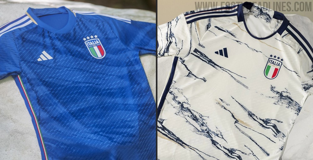 Adidas 2023 Italy Home Jersey - Blue, L