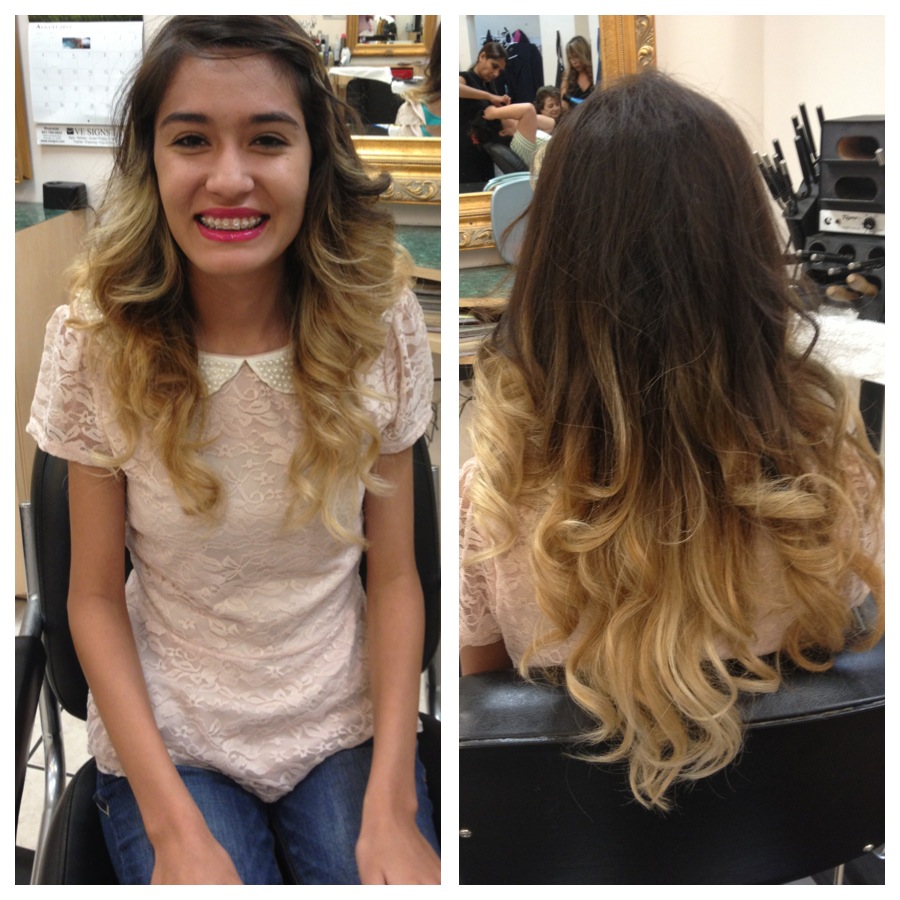 ombre hair brown to blonde