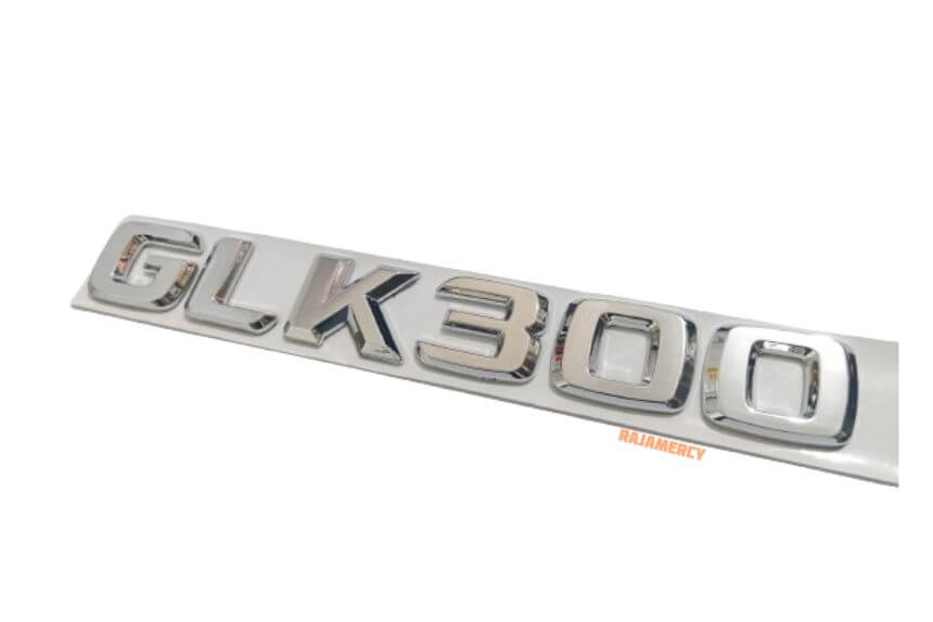 Emblem Angka GLK 300 Warna Chrome