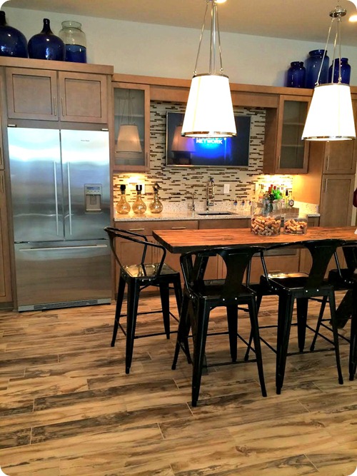 basement kitchenette medium wood 