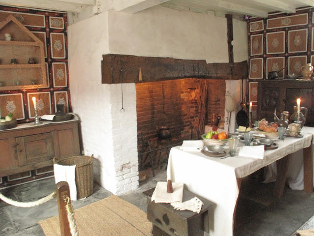 The kitchen of the Shakespeare's home.
