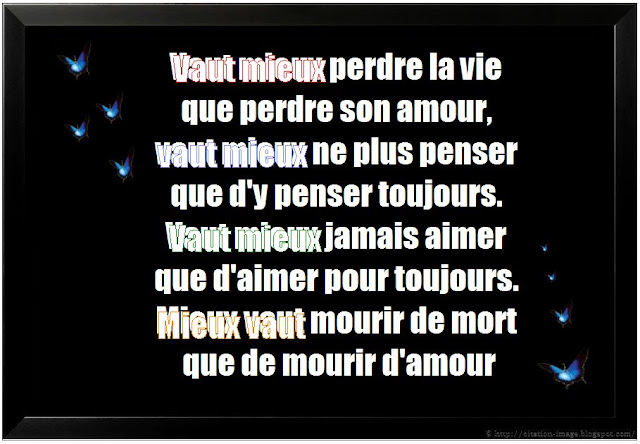 Citation sur la mort en image