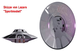 The Flying Saucer Bob Lazar nicknamed The Sport model.