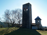 El campanar i el comunidor de Sant Esteve de Palaudàries