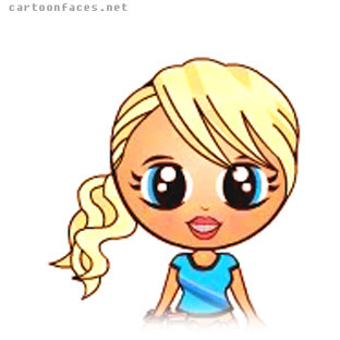 Girl Face on It Is A Cute Face Of Cartoon Girl   She Has A Cute Face And Beauty