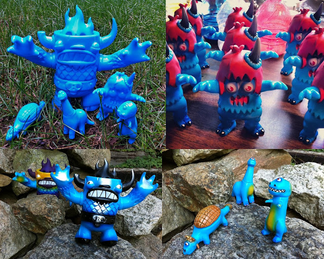 New York Comic-Con 2012 Exclusive Rampage Toys x Tenacious Toys Blue Manotaurs, Ugly Unicorns & Cyclops Dinos