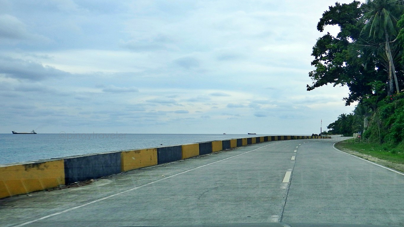 coastal sea view along the Bohol Circumferential Road in Jagna going to Garcia Hernandez