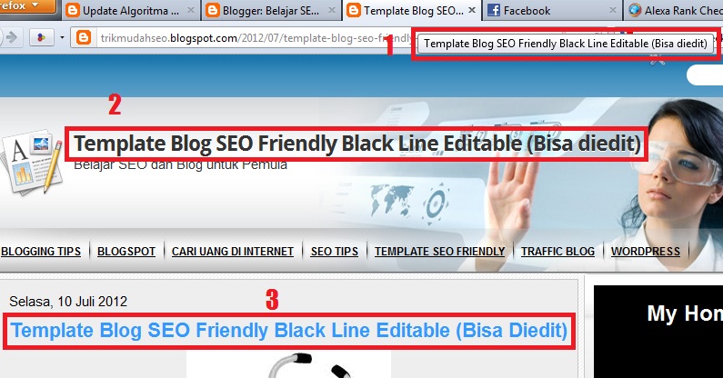 Bagaimana cara membuat dynamic heading di blogspot?