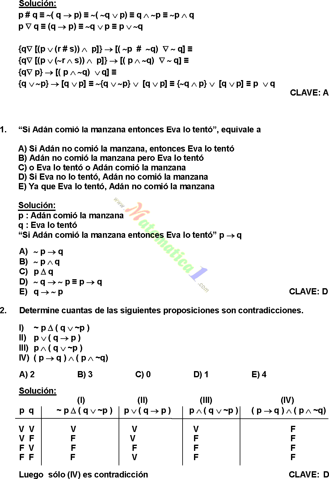 Logica Proposicional Ejercicios Resueltos De Nivel Preuniversitario Pdf Logica Proposicional Ejercicios Resueltos De Nivel Preuniversitario Pdf