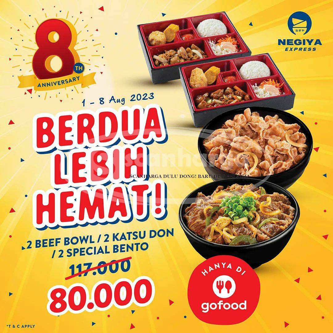 NEGIYA Promo GOFOOD – Makan BERDUA LEBIH HEMAT Harga Cuma 80RB