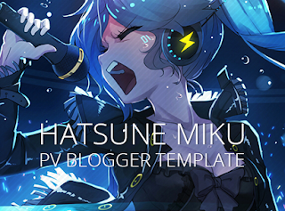Hatsune Miku PV Blogger Template v1.1