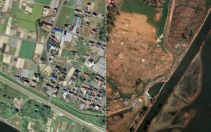 japan tsunami 2011 before and after. 2011 0 Before And After