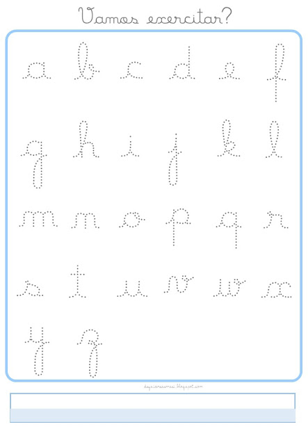 alfabeto cursivo maiúsculo e minúsculo atividades de educação infantil para baixar e imprimir.