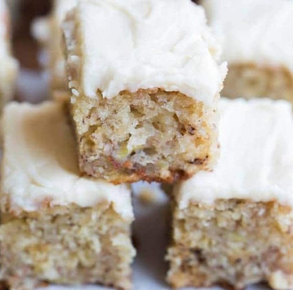 Banana Bread Bars #desserts #snack