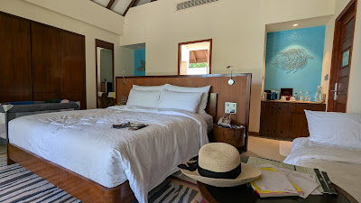 the beach villa of varu island resort interior