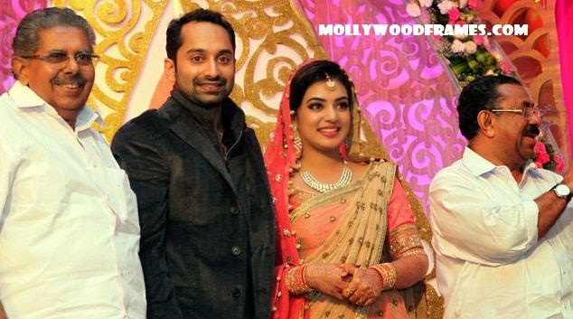 Vayalar Ravi @ Fahad-Nazriya wedding reception