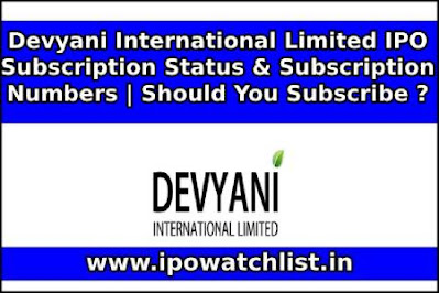 Devyani International Limited IPO Subscription Status