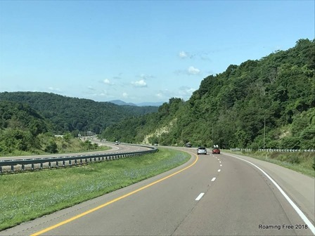 Driving through the Maryland mountains!