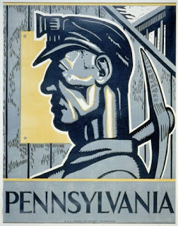 WPA poster: Pennsylvania miner