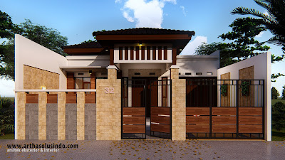 Desain rumah modern tropis