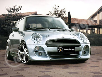 Cruise around in an orange convertible top Mini Cooper