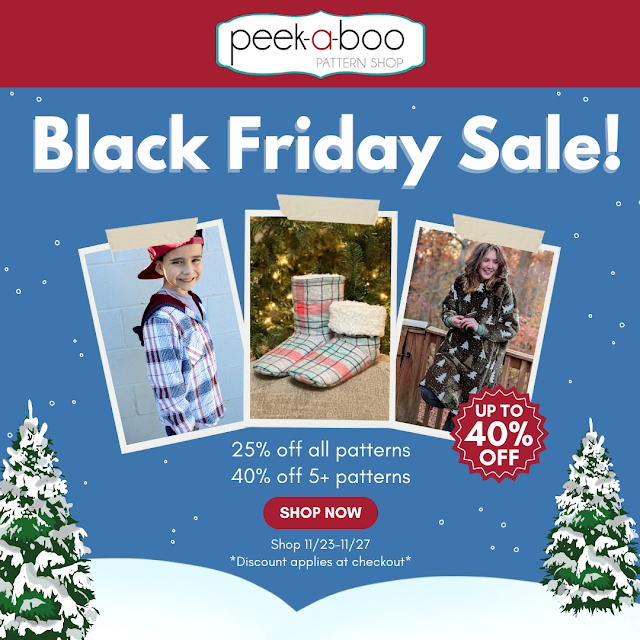 Peekaboo Pattern Shop Black Friday Sale 2023