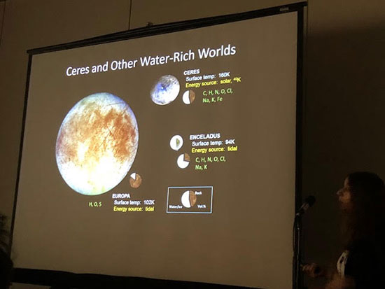 Water rich Ceres considered as more easy exploration target (Source: COSPAR/Julie Casdillo-Regez)