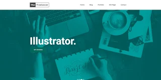 the freelancer blogger template