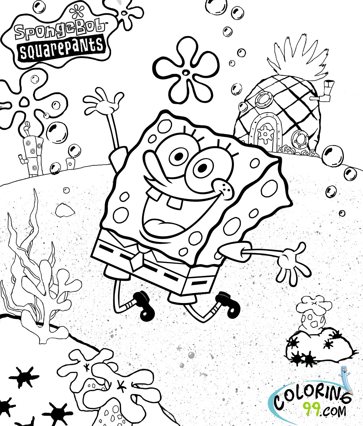 Spongebob Squarepants Coloring Pages | Team colors