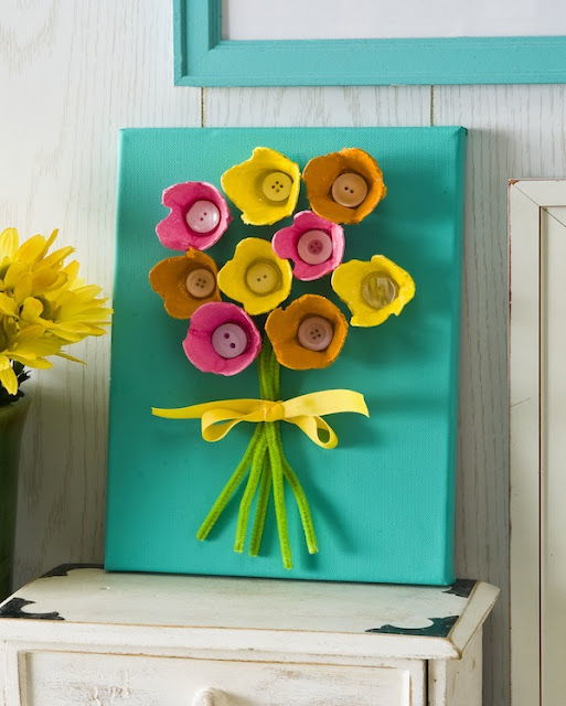 egg carton craft for home decor