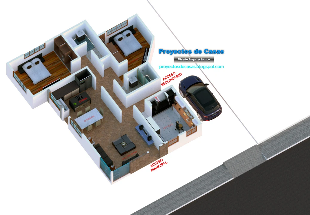 PLANTA ARQUITECTÓNICA EN 3D