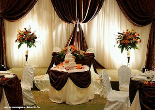 Wedding Saloons decoration in Brown