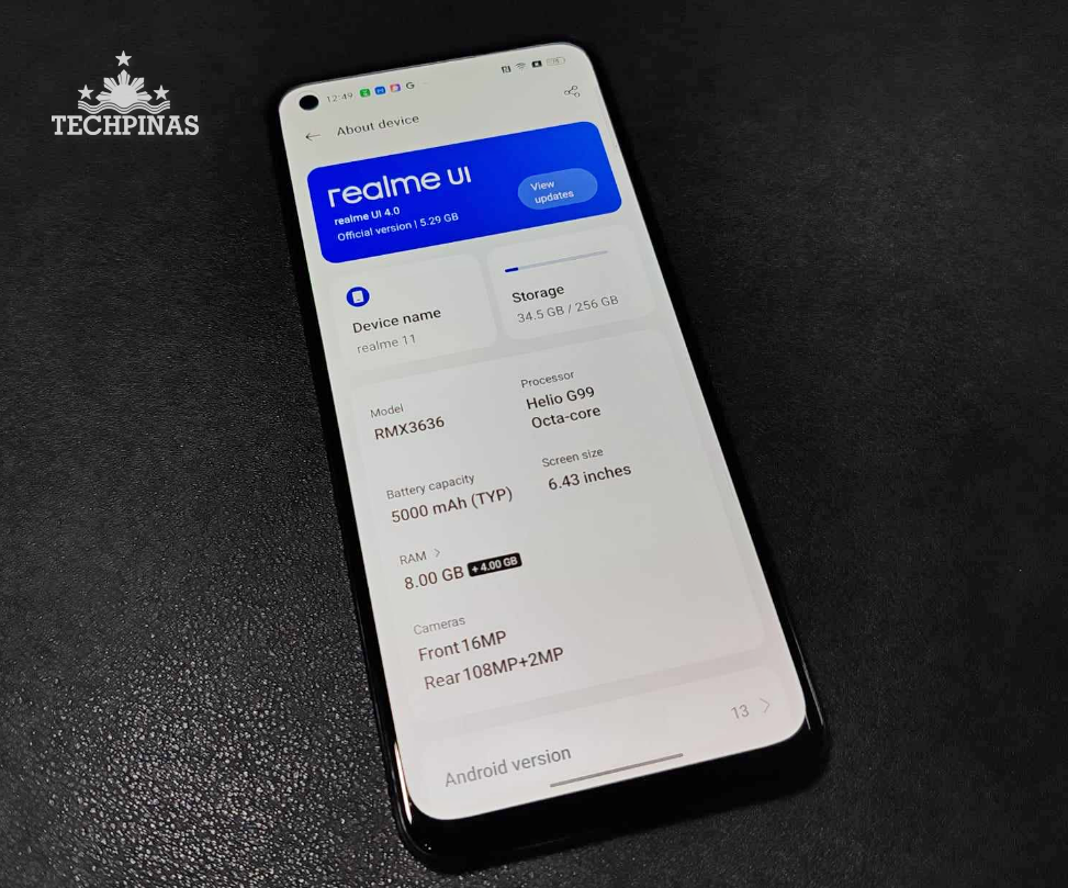 realme 11, realme 11 4G Specs