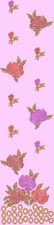 Universal rose blomme geweef Kurti