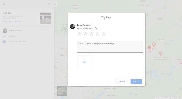 Como adicionar fotos no Google Maps