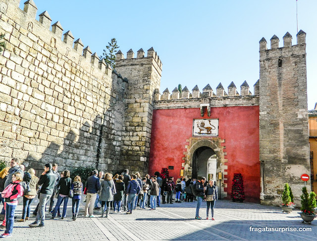 Porta do Leão no Real Alcázar de Sevilha