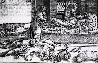 Graphical view of Animals and Humans Suffering from Black Death