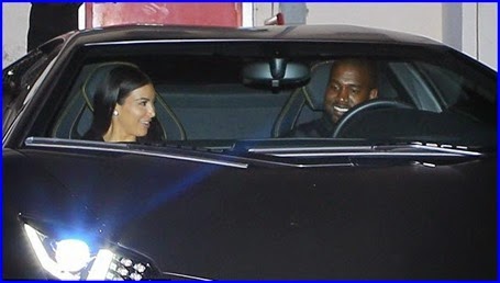 #KimKardashian Flaunts Her Boobs in A Tight Black Dress On Date Night With #KanyeWest