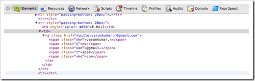 Spam-proofing after JS based ROT13 decryption