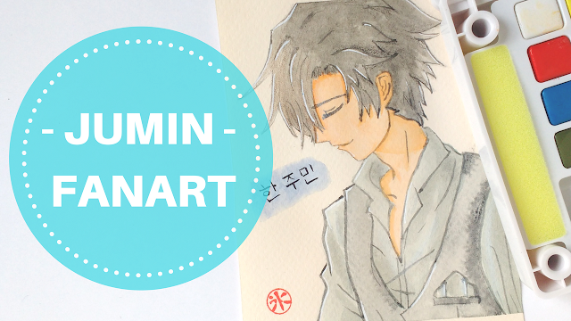 Koori Style, KooriStyle, Watercolor, Watercolour, Acuarela, Dibujo, Drawing, Fanart, Mystic Messenger, Jumin, Jumin Han, Sakura Koi, Kawaii, Cute, Anime, Manga, Sketch, Speed Paint, Speed Drawing