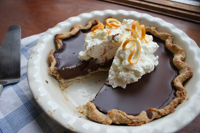 Chocolate Orange Pie with Mascarpone Cream | Nothing in the House