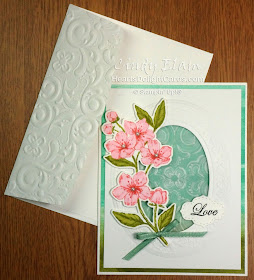 Forever Blossoms, Baby-wipe technique, Stampin' Up!, Heart's Delight Cards