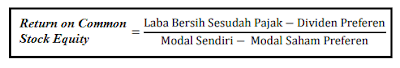 Rumus Return on Common Stock Equity